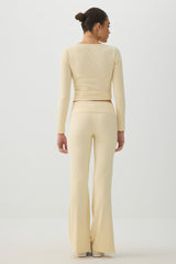 Stretch Rib Flare Leggings