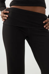Stretch Rib Flare Leggings