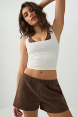 Seamless Crop Trapeze Tank Top