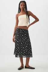 Mesh Midi Skirt