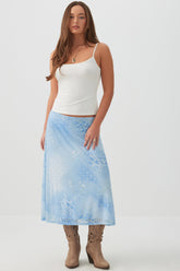 Mesh Midi Skirt