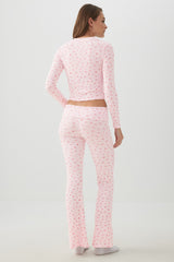 Fruit Print Super Soft Rib PJ Pants
