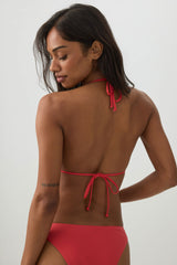 Ruffle Triangle Bikini Top