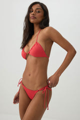 Triangle Bikini Top with Charm Detail