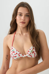 Tie Front Triangle Bikini Top