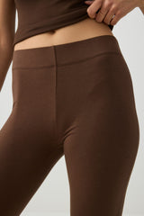 Lace Trim 3/4 Leggings