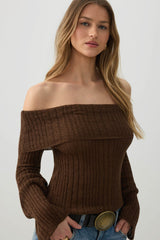 Off Shoulder Sweater