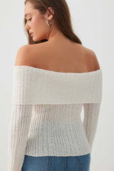 Off Shoulder Sweater