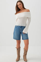 Off Shoulder Sweater