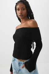 Off Shoulder Sweater