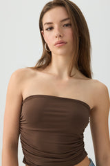 Ruched Tube Top