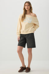 Off Shoulder Sweatshirt