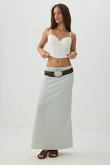 Eyelet Ultra Cropped Bustier Top