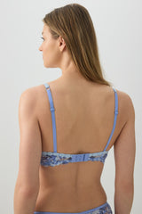 Floral Lace Balconette Push Up Bra