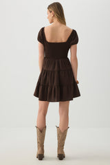 Smocked Tiered Midi Dress