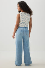 Pull On Wide Leg Jeans