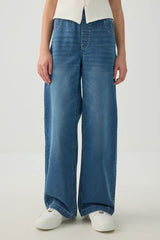 Pull On Wide Leg Jeans