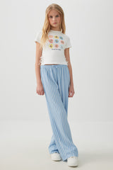 Rib Tee with Side Ties