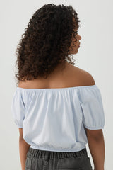 Peasant Top with Elastic Waist