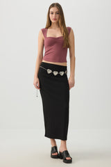 Tie Back Sweetheart Top