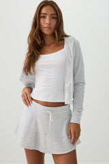 Waffle Knit Flowy Skort