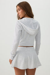 Waffle Knit Flowy Skort