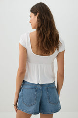 Tie-Front Babydoll Top