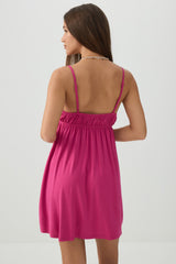 Front tie Babydoll Mini Dress