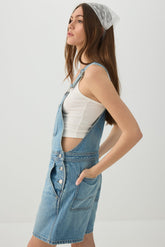 Denim Overall Shorts