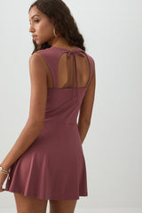Mini Skater Dress with Integrated Shorts
