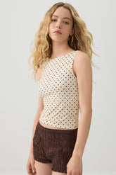 Back Bow Sleeveless Top