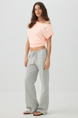 Off Shoulder Cinched Waist Top