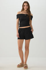 Textured Knit Shorts