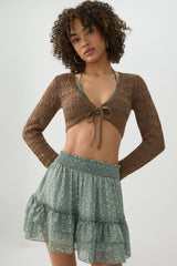 Crop Open Stitch Shrug