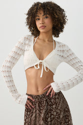 Crop Open Stitch Shrug
