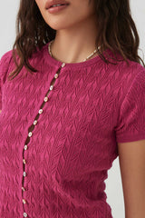 Cropped Open Stitch Sweater