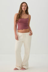 Fitted Square Neck Tank Top