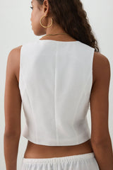 Crop Sleeveless Vest
