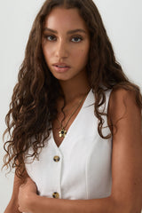 Crop Sleeveless Vest