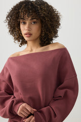 Off Shoulder Sweatshirt