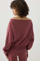 Off Shoulder Sweatshirt