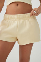 Mini Fleece Knit Low Rise Shorts