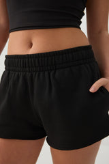 Mini Fleece Knit Low Rise Shorts