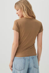 V-Neck Cropped T-Shirt