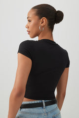 Crew Neck Crop Top
