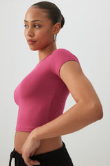 Crew Neck Crop Top
