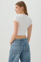 Crew Neck Crop Top