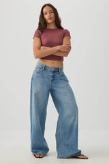Crew Neck Crop Top