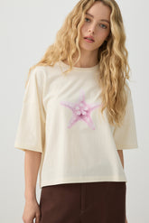 Dropped Shoulder Graphic T Shirt