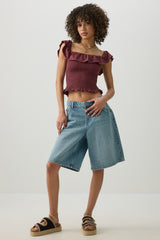 Smocked Off-Shoulder Top